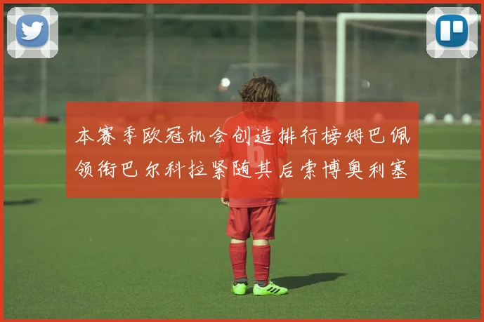 本赛季欧冠机会创造排行榜姆巴佩领衔巴尔科拉紧随其后索博奥利塞表现出色